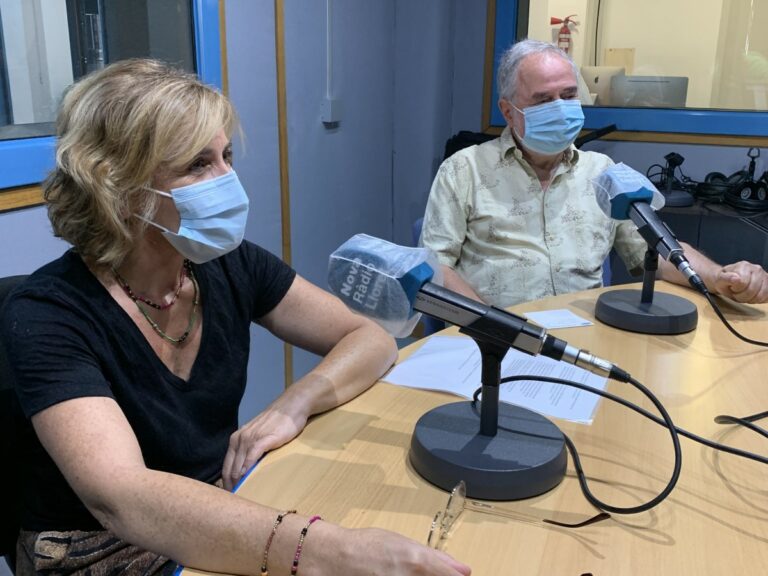 Anna Molina i Ramon Vilaró, representants del barri Roca Grossa