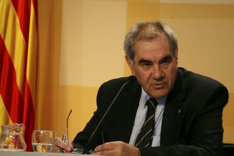 Ernest Maragall a Lloret en un acte de campanya d’ERC