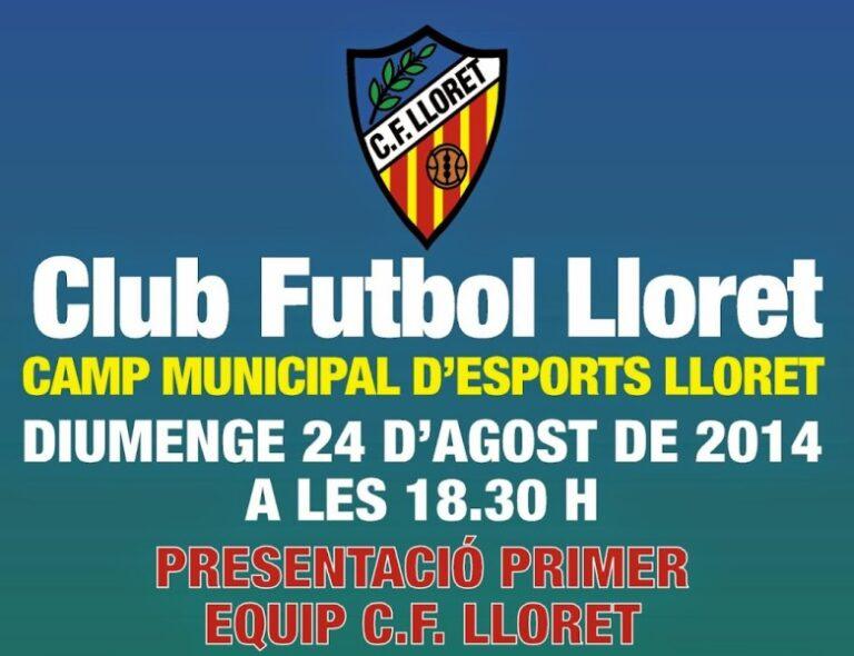 Presentació ‘innovadora’ del Club de Futbol Lloret, aquest diumenge