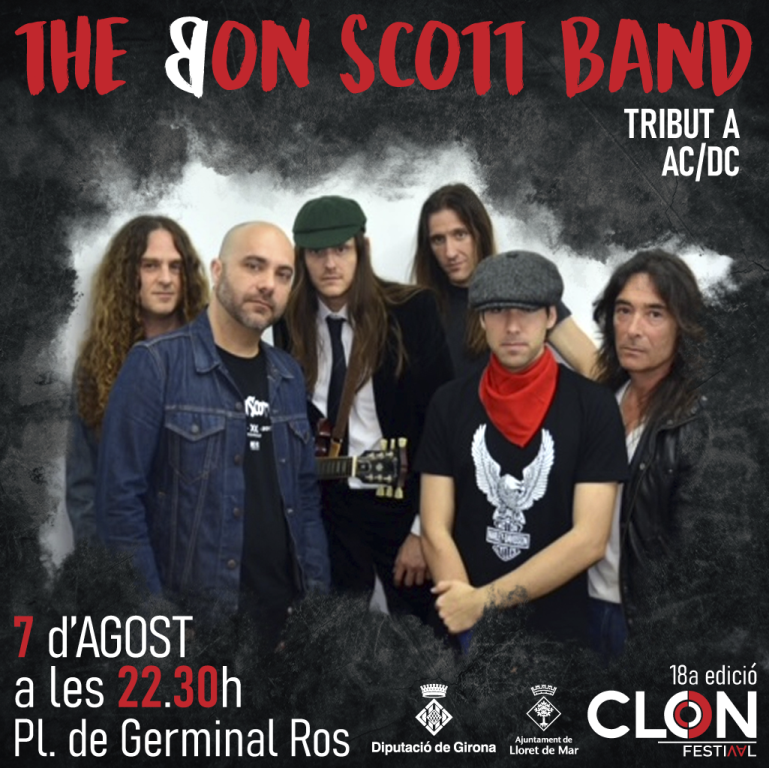 Cartell de The Bon Scott Band, del Clon Festival