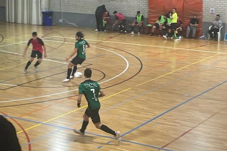 Un moment del partit (Club Futbol Sala Lloret)