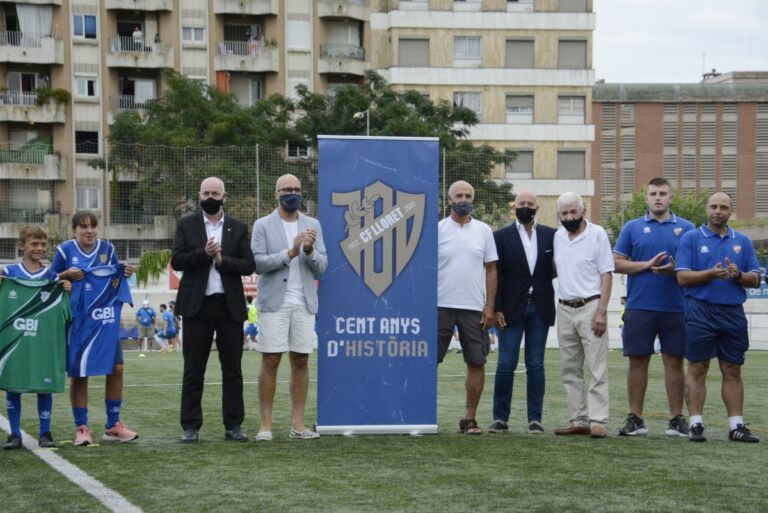 Presentació de l'escut del Centenari del Club Futbol Lloret (Aitor Roger)