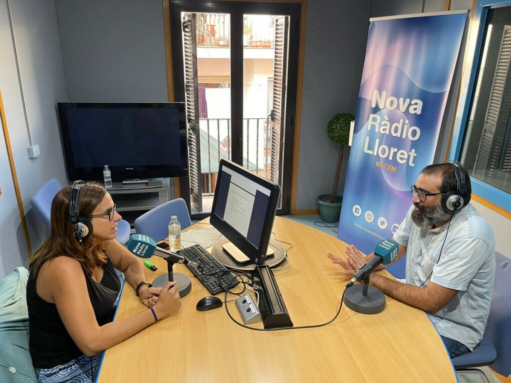 David Salcedo durant l'entrevista a la ràdio