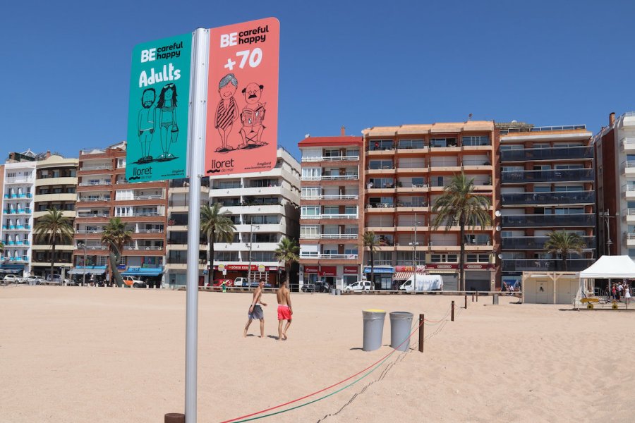Divisio a les platges de Lloret aquest estiu del 2020 gerio cat