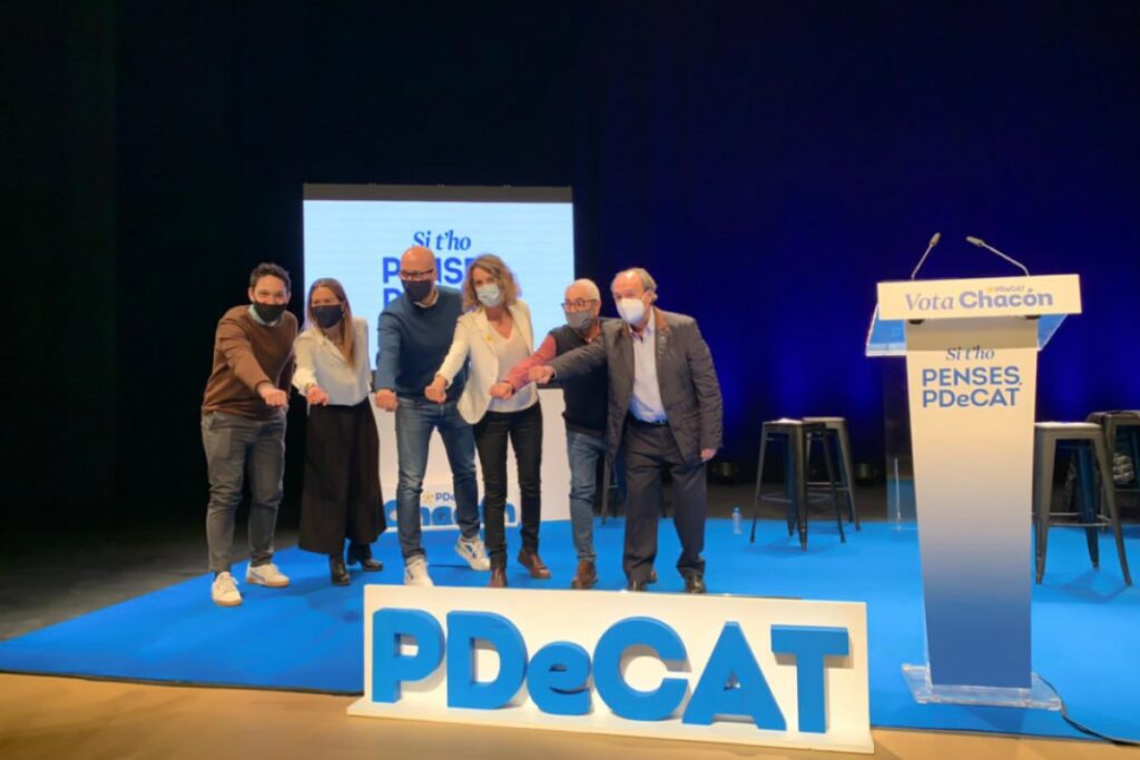Dulsat, participant a la campanya del PDeCAT, fa un any