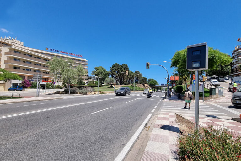 El radar de l'Avinguda Vila de Blanes