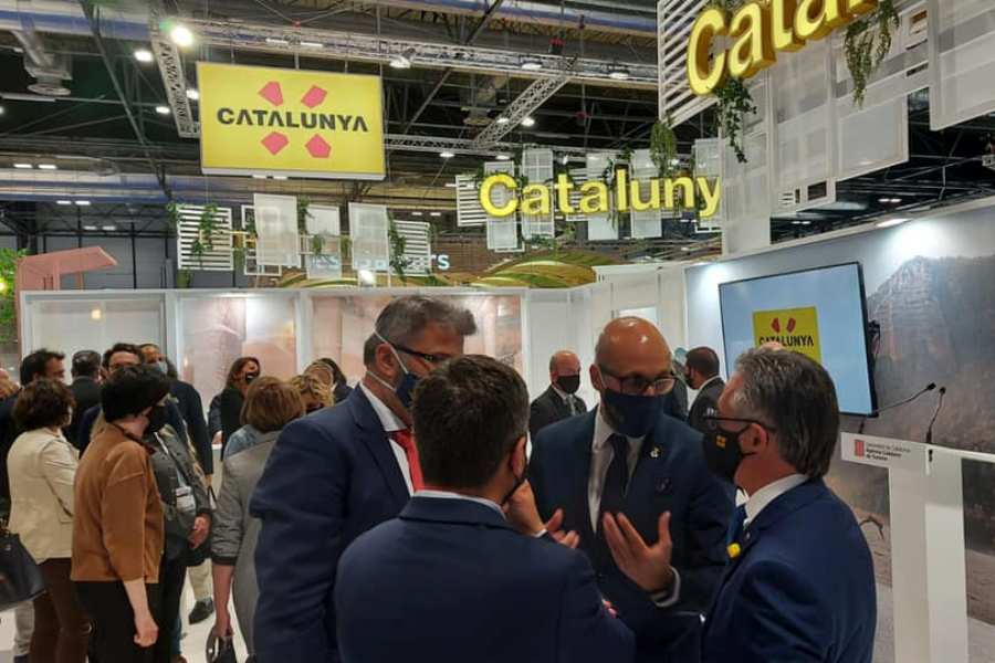 Una de les reunions a Fitur, amb representants de la Generalitat.