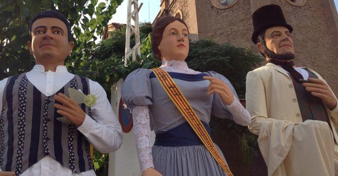 Els gegants ‘americanos’ se sumen a la Festa Major