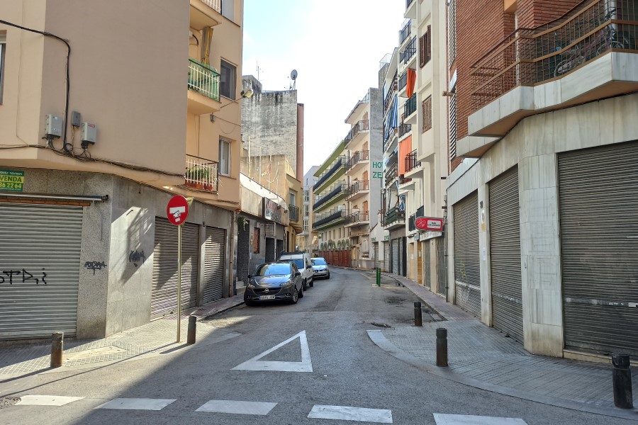 Carrer Camí de les Cabres, on es faran les obres