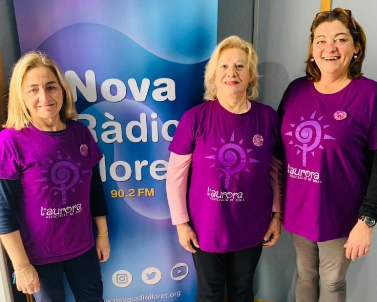 "L'HORA VIOLETA" organitzat per l'Associació de Dones l'Aurora amb col·laboració de Nova Ràdio Lloret