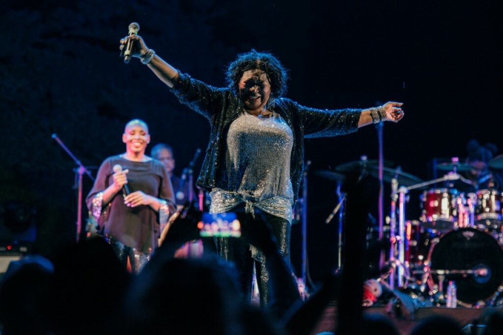 Liz Mitchell en el concert de Boney M (Som de Mar)