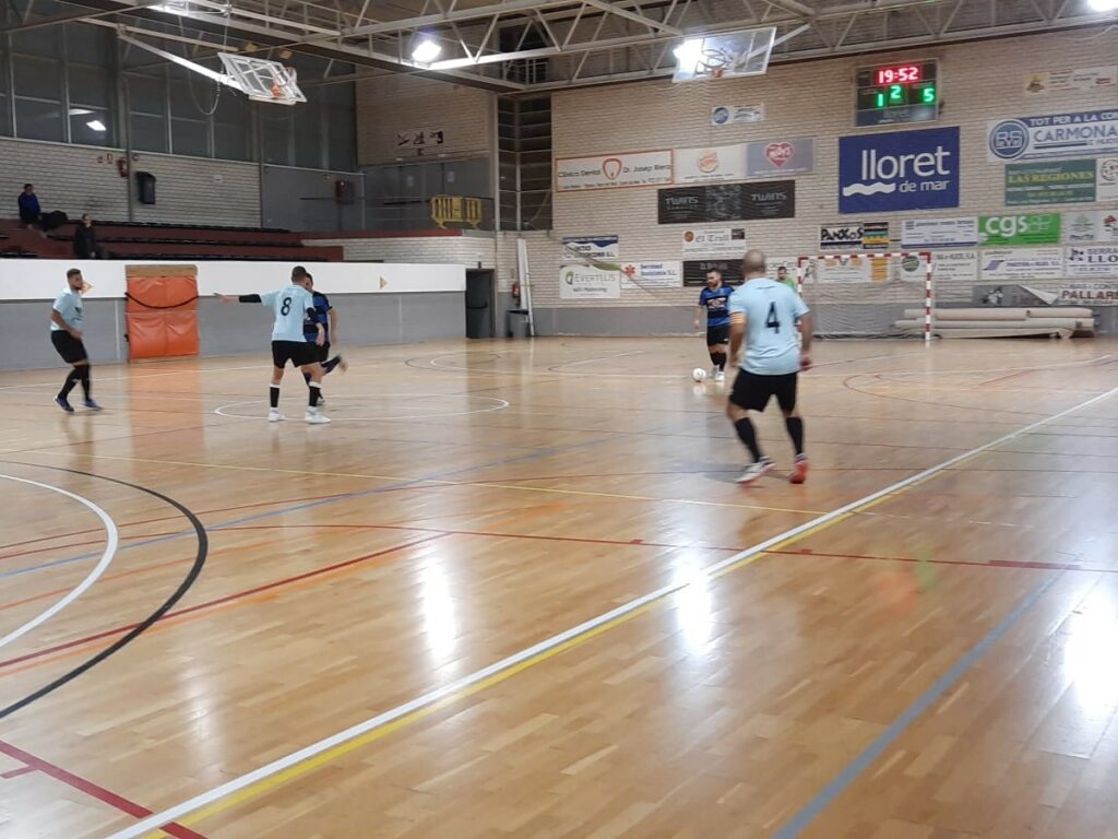 Un moment del partit, al Pavelló del Molí (Lloret Esportiu Futbol Sala)