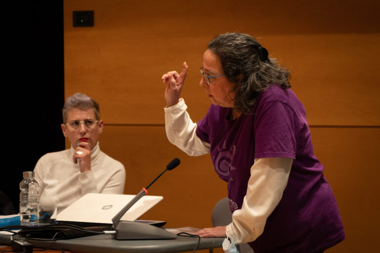 Maite Rodríguez, de L'Aurora, al ple