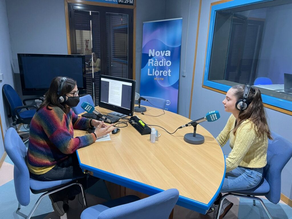 L'entrevista a Tramma, als estudis de la ràdio