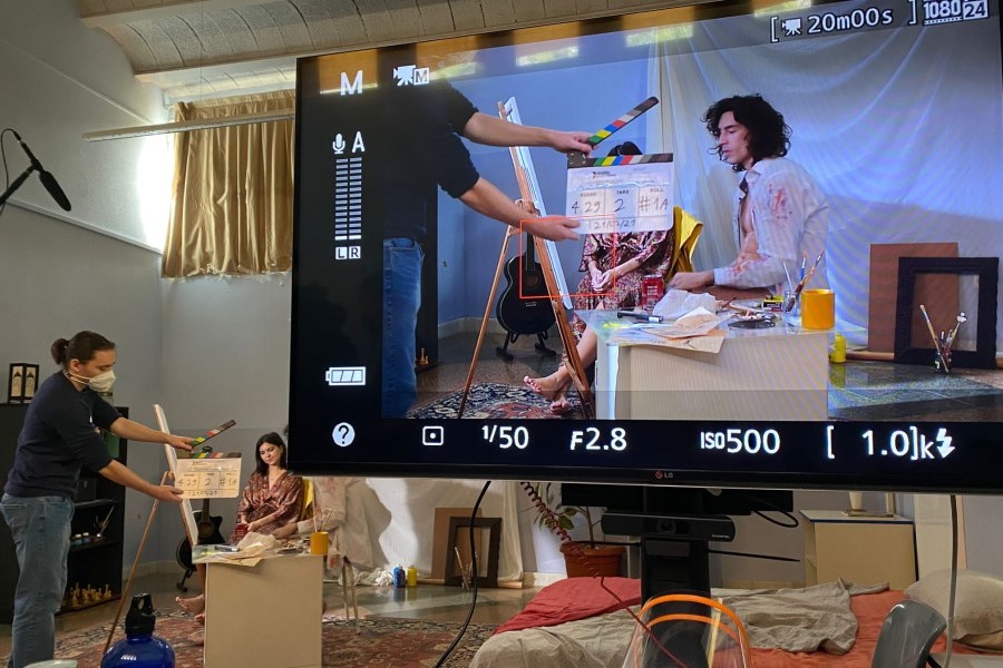 Rodant una escena amb Andy i Molly de joves (Meraki Films Productions)