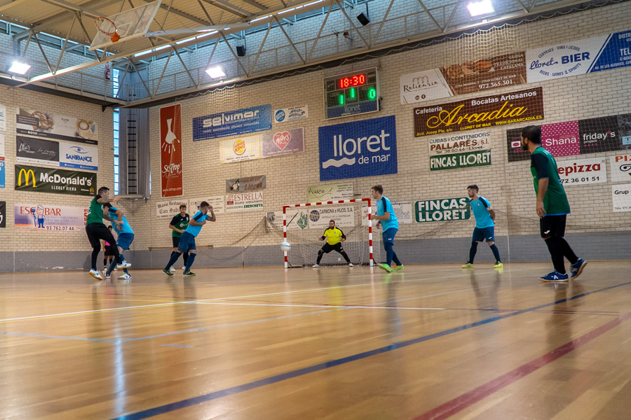 Partit de futbol sala entre el Lloret i el Riudellots