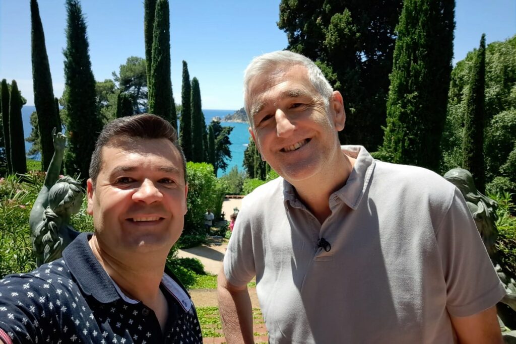 Xavi Flores i Juanma Iturriaga, als jardins