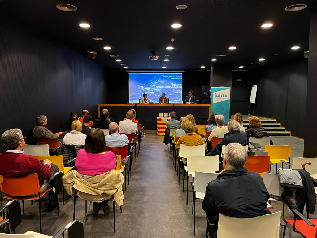 El diputat Ramon Tremosa (JuntsxCat) a un acte a Lloret de Mar.