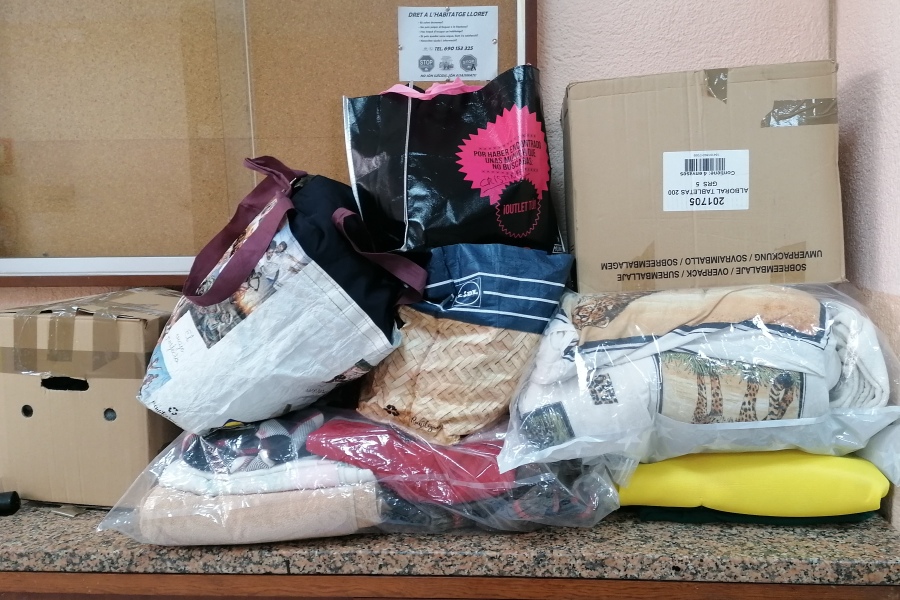 Recollida béns de primera necessitat per Ucraïna al Centre Cívic del Molí