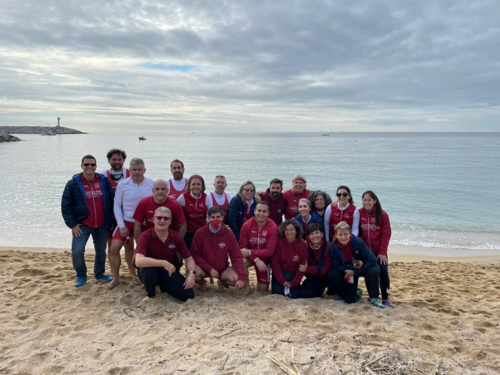 Els participants a la regata (Rem Santa Cristina)