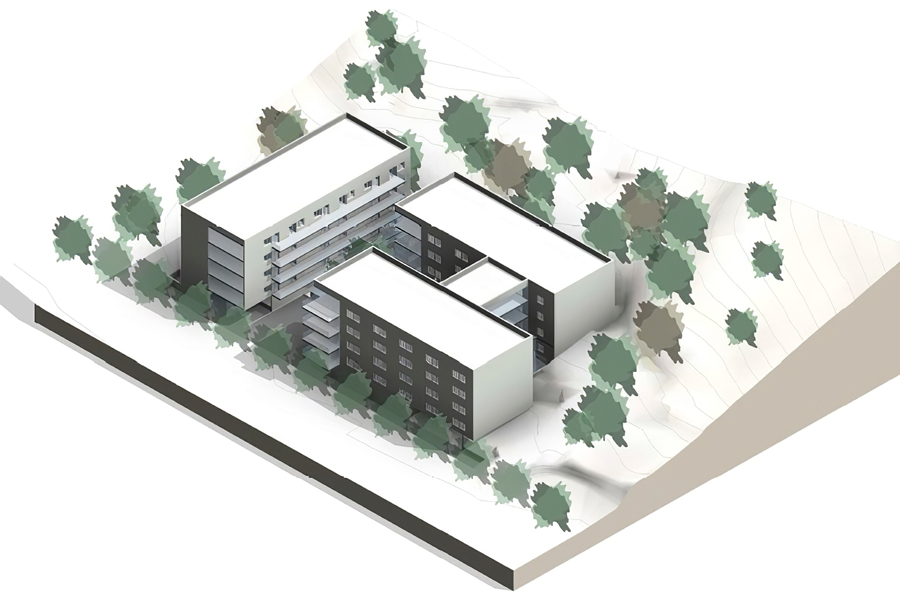 Imatge digital del projecte de la nova residència per a la gent gran de Lloret. (Cedida)
