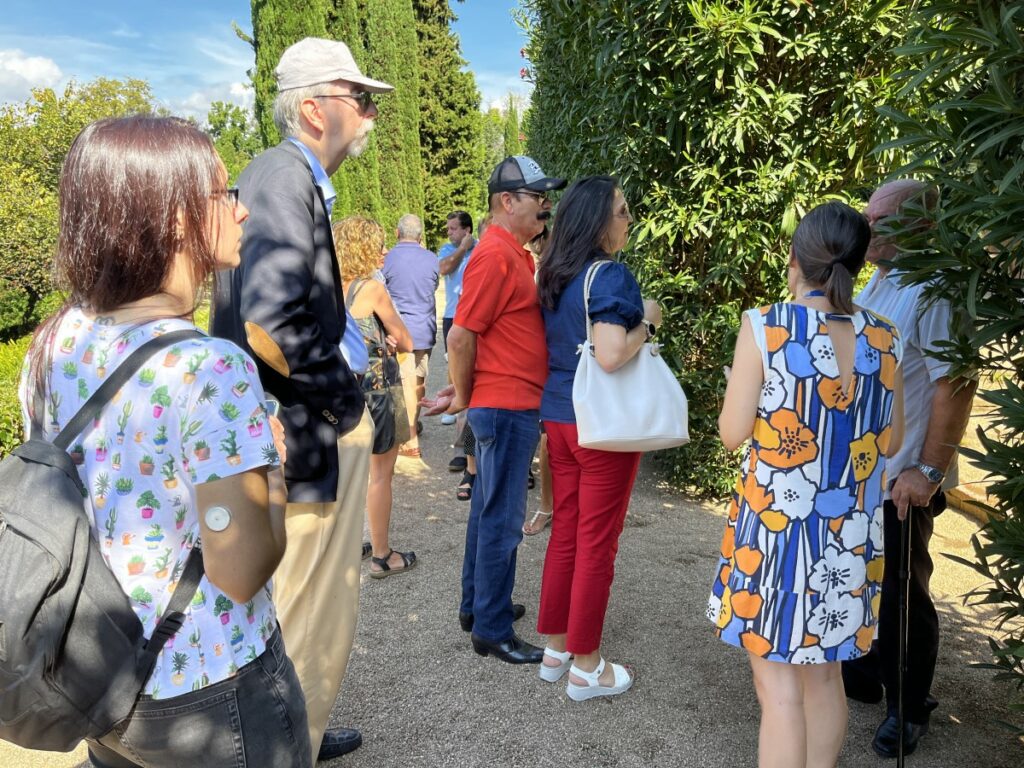 La delegació del Terres Check-In, als Jardins de Santa Clotilde