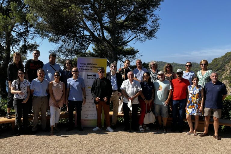 La delegació del Terres Check-In, als Jardins de Santa Clotilde