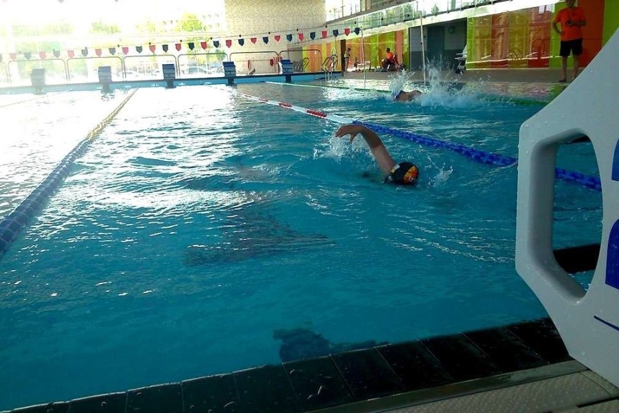 Usuaris a la piscina municipal