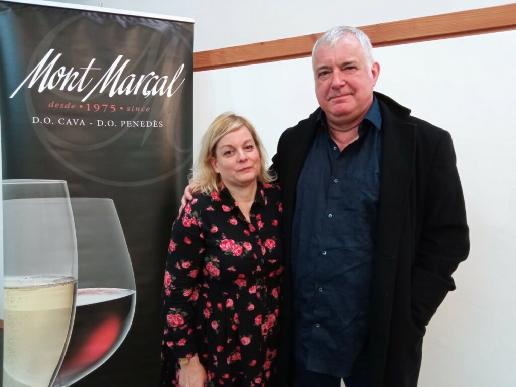 Xavier B. Fernández després de rebre el premi al millor relat (Lloret Negre)
