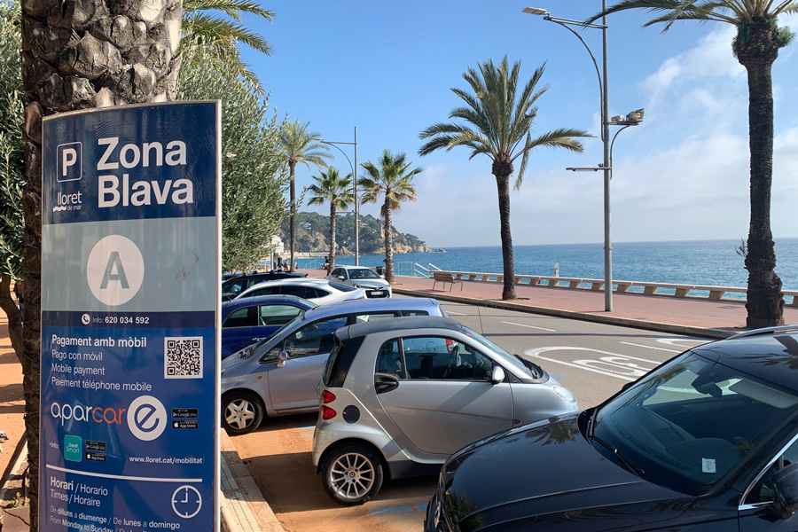 Zona blava Passeig Camprodon i Arrieta de Lloret