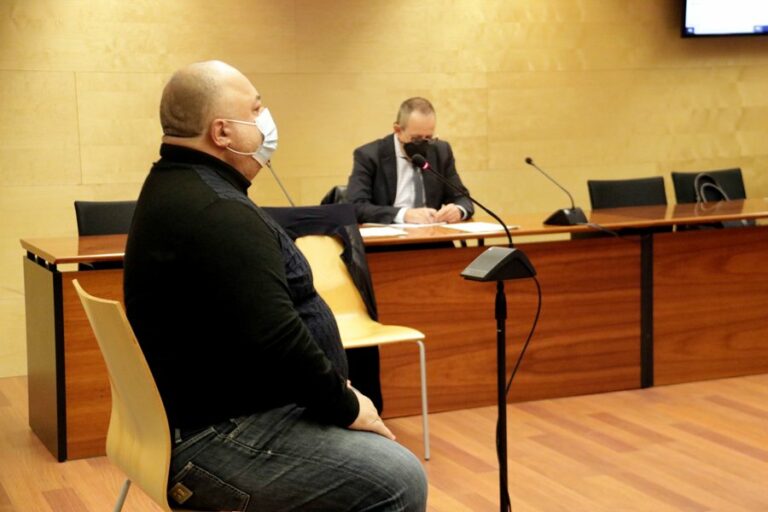 L'acusat del crim, declarant a l'Audiència de Girona.