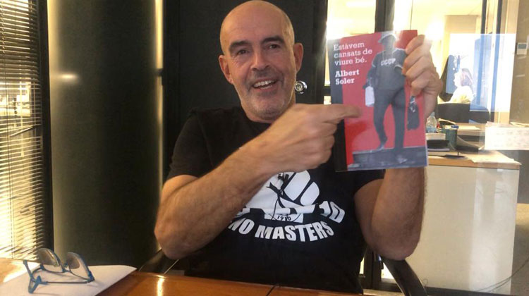 Albert Soler presenta avui el llibre ‘Estàvem cansats de viure bé’, una sàtira sobre la situació política a Catalunya