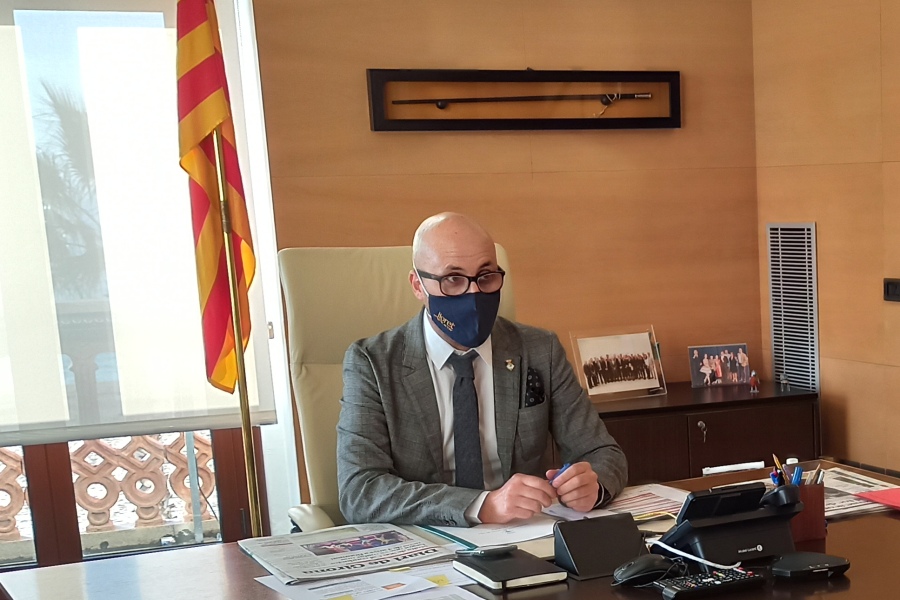 Jaume Dulsat, fa pocs dies al seu despatx (NRLL)