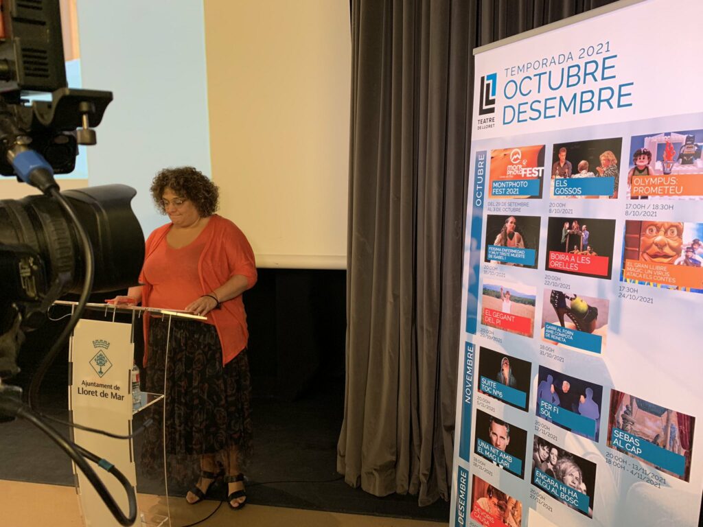 Amaranta Gibert, en la presentació de la temporada de tardor.