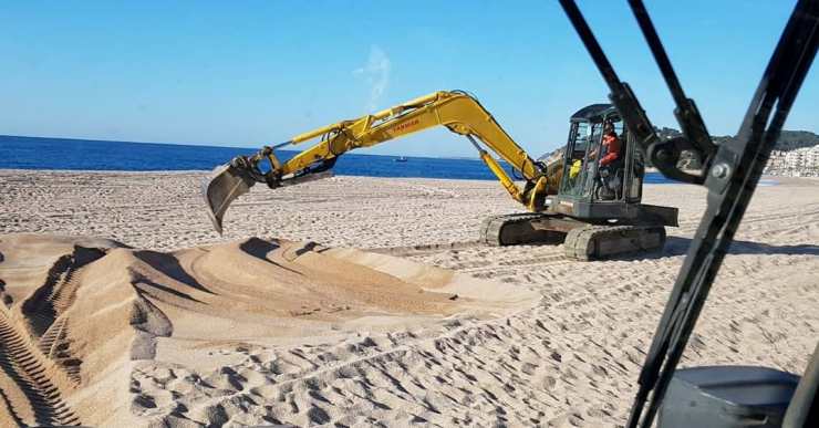 La situació de la platja de Lloret és la normal per l’època de l’any en què estem