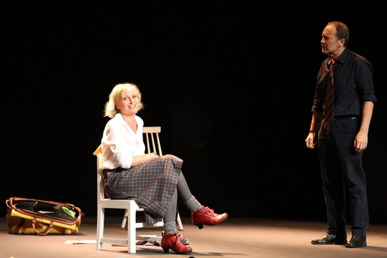 Un moment de 'Baile de huesos' (Teatro Estudio San Sebastián)