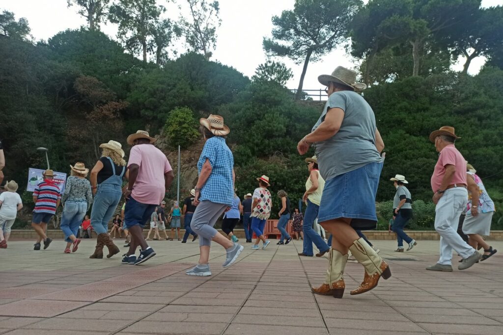 Una de les ballades de country a la Roca d'en Maig