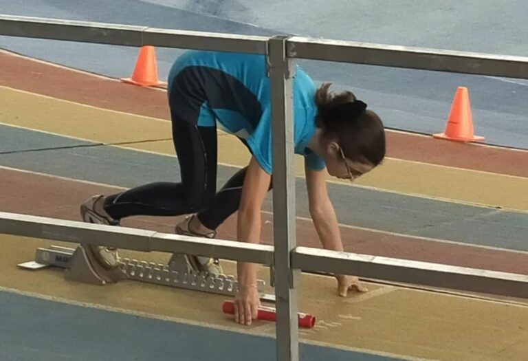 Berta Linares, del club d'atletisme Lloret-La Selva