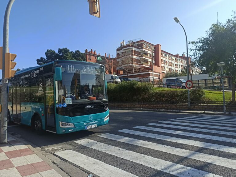 Un dels busos de Sagalés, aquest dilluns