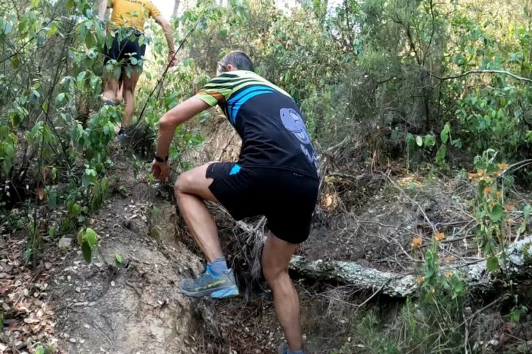 Un corredor, a l'entrenament de fa uns dies (Cabra's Trail Lloret)