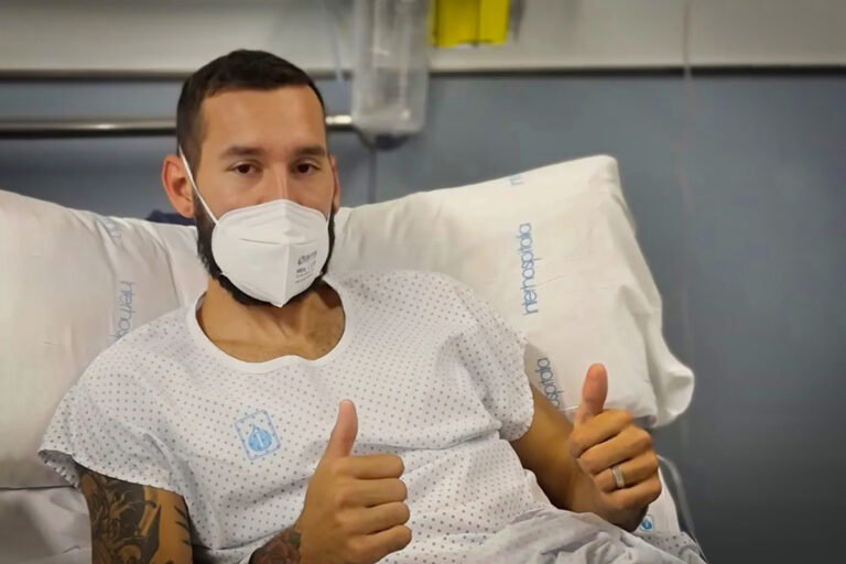 El capità Mateo Rodríguez, a l'hospital
