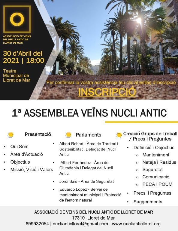cartell assemblea nucli antic