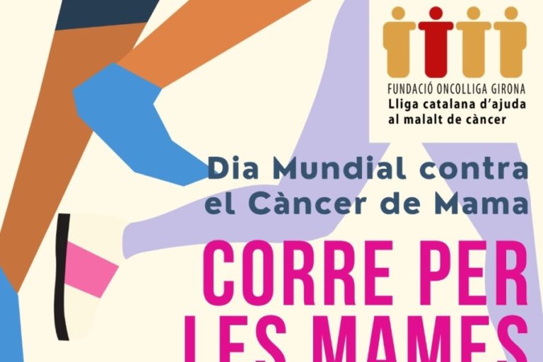 Un grup de Lloret de Mar participa a la cursa de l’Oncolliga contra el càncer de mama