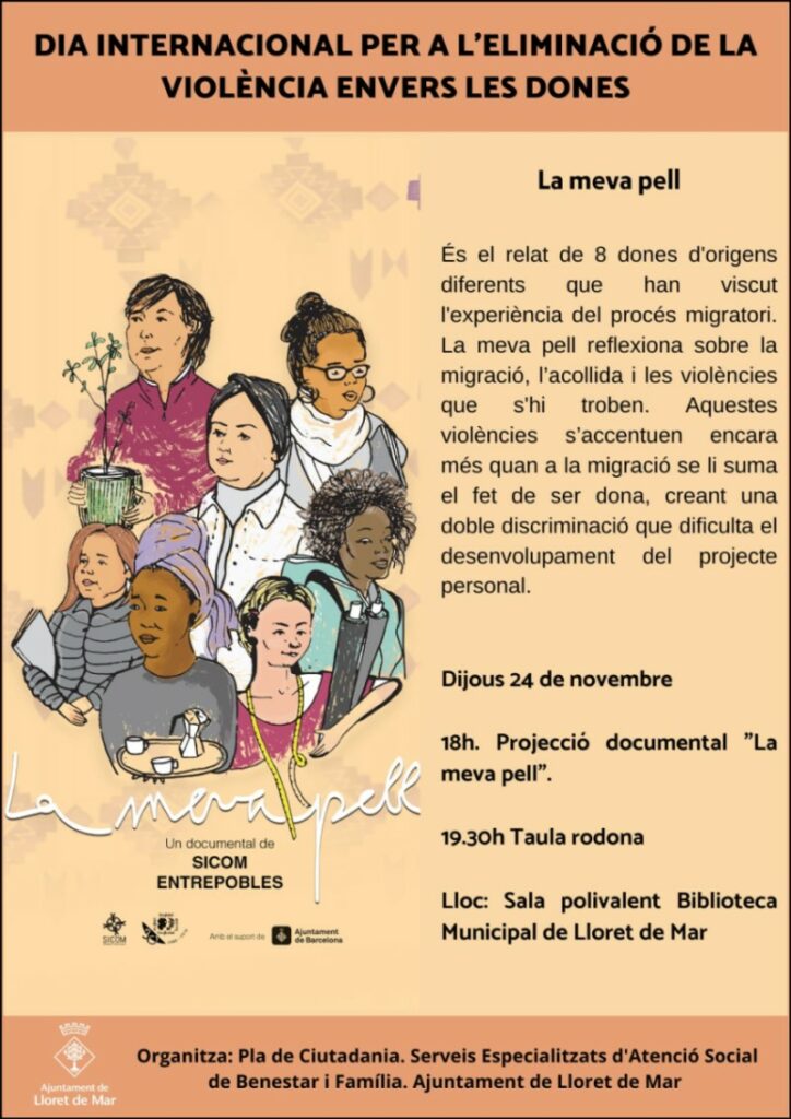 El cartell de la projecció de 'La meva pell'