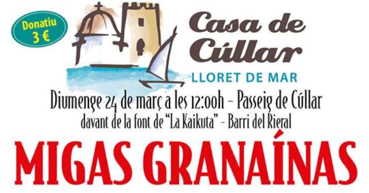 Las ‘migas granaínas’ de la Casa de Cúllar es podran degustar aquest diumenge