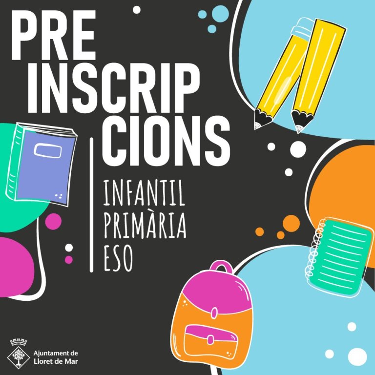 Cartell de la preinscripció escolar pel curs 2021-2022
