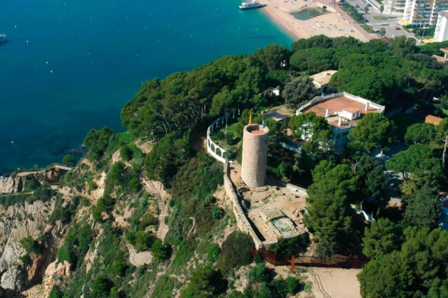 El castell de Sant Joan vist des de l'aire (MOLL)
