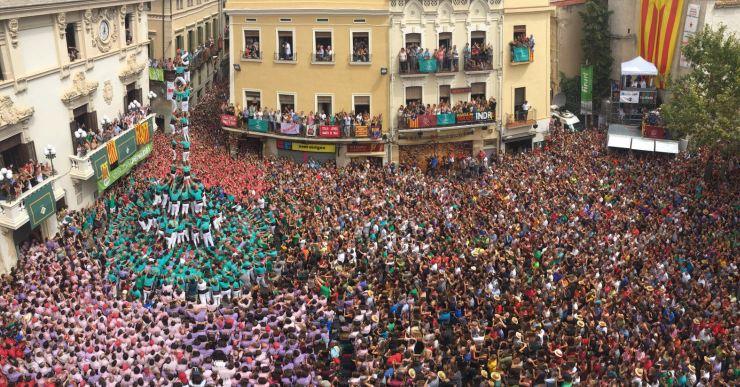 El lloretenc Toni Bach, amb els Castellers de Vilafranca, participa al Concurs de Castells