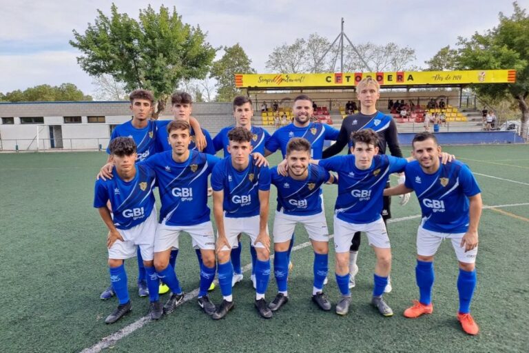 El Club Futbol Lloret, en un partit d'aquesta pretemporada (CF Lloret)