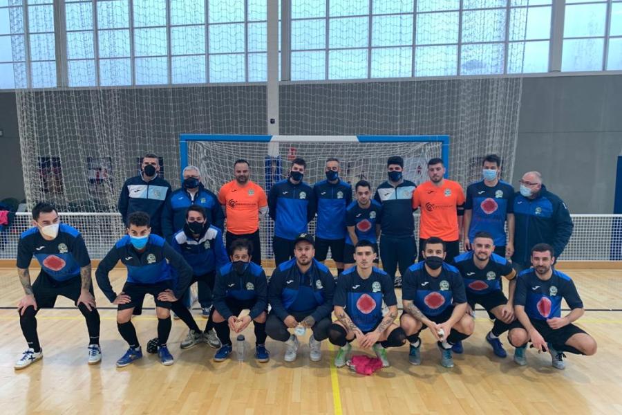 El primer equip abans del partit (Club Futbol Sala Lloret)